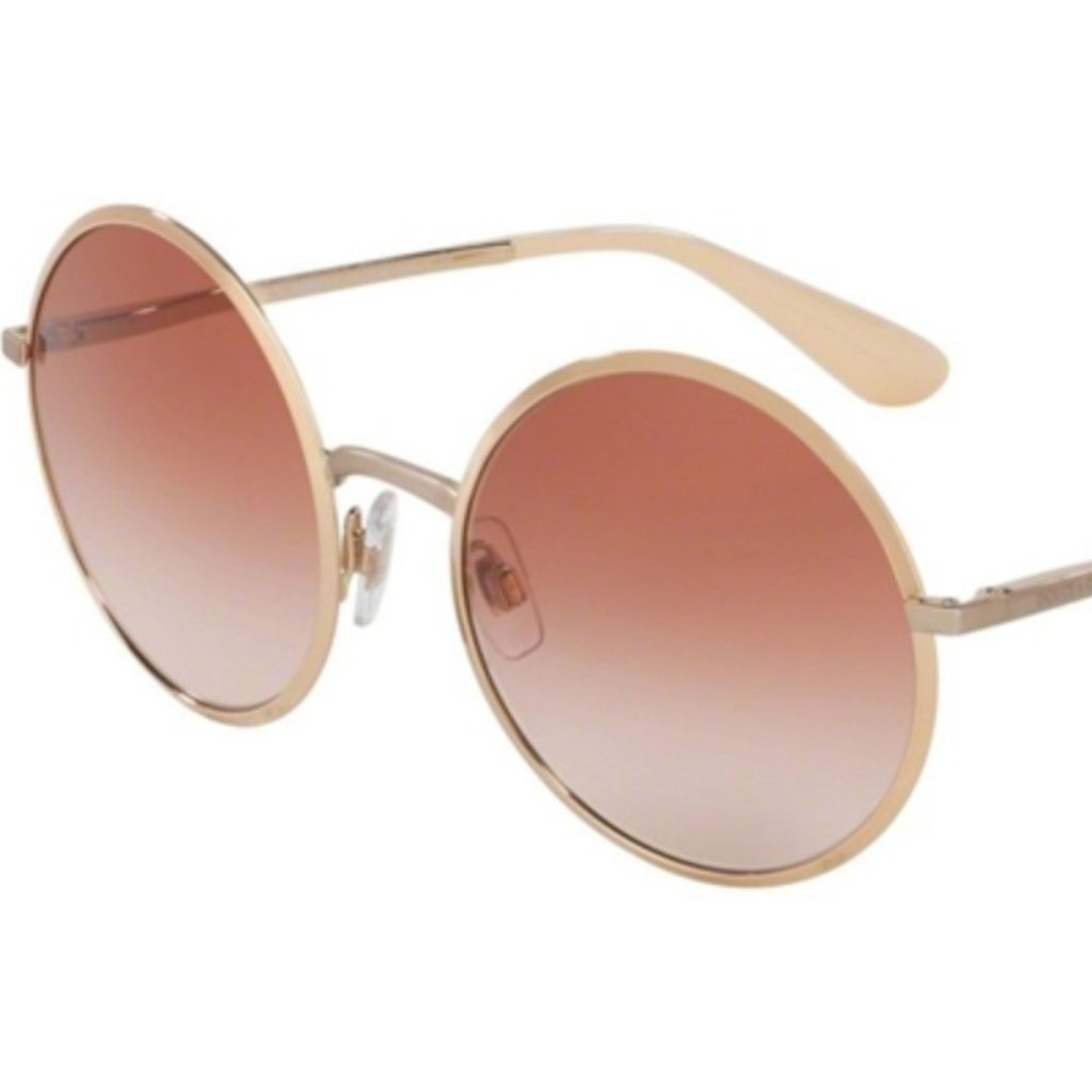 Dolce & Gabbana Rose Gold Round Sunglasses